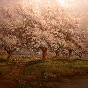 Verner Moore White Typical Verner Moore White oil painting on canvas of apple blossoms china oil painting artist